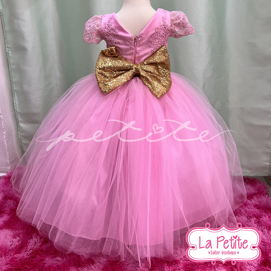 Rosado Encaje Falda Esponjada