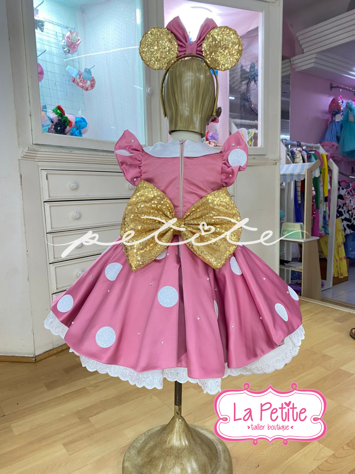 Minnie luxo rosa palo