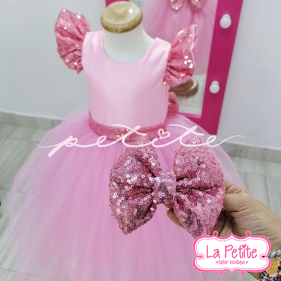 Rosa con Lentejuelas