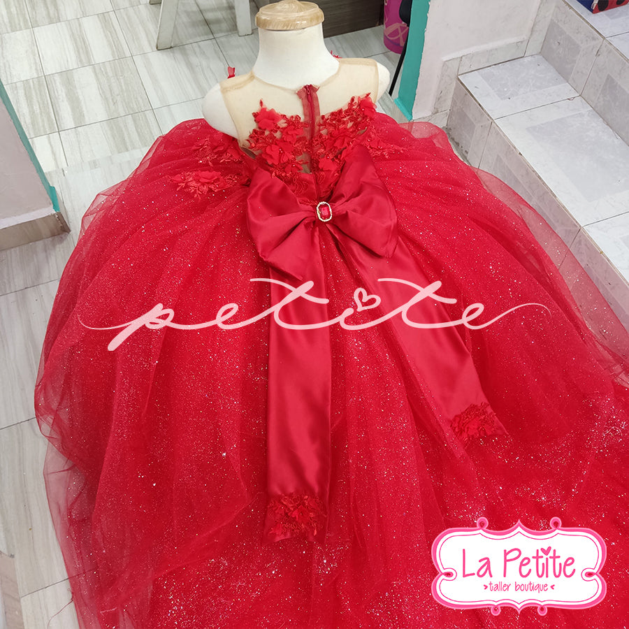 Rojo Encaje Esponjado