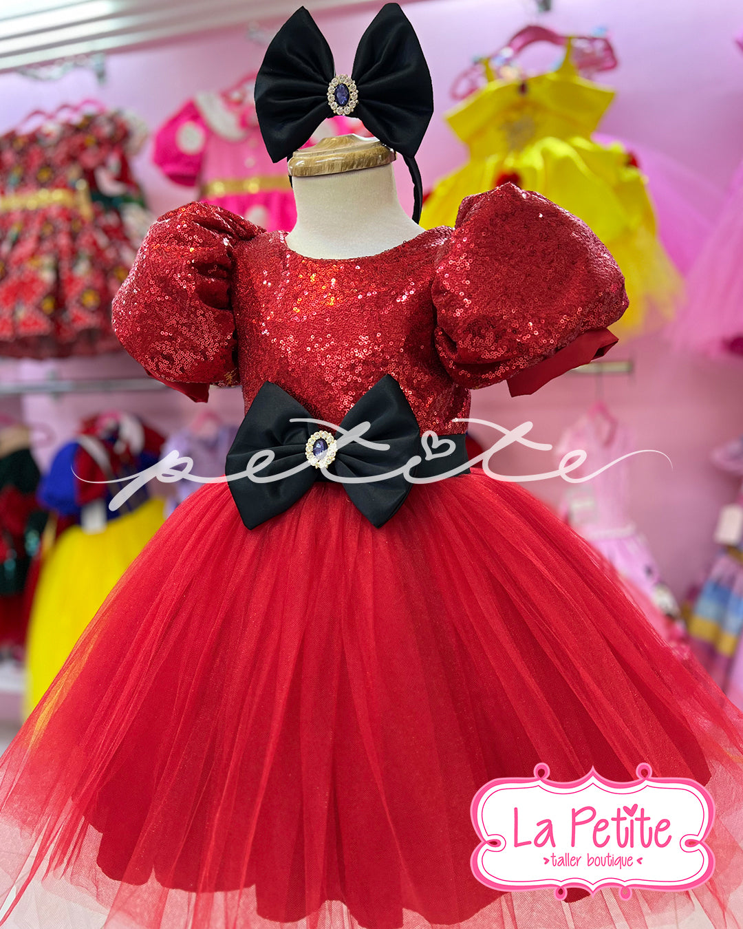 Vestido Top Lentejuela Roja