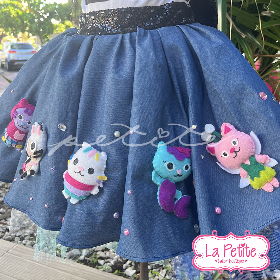 Gabby Vestido con personajes peluches