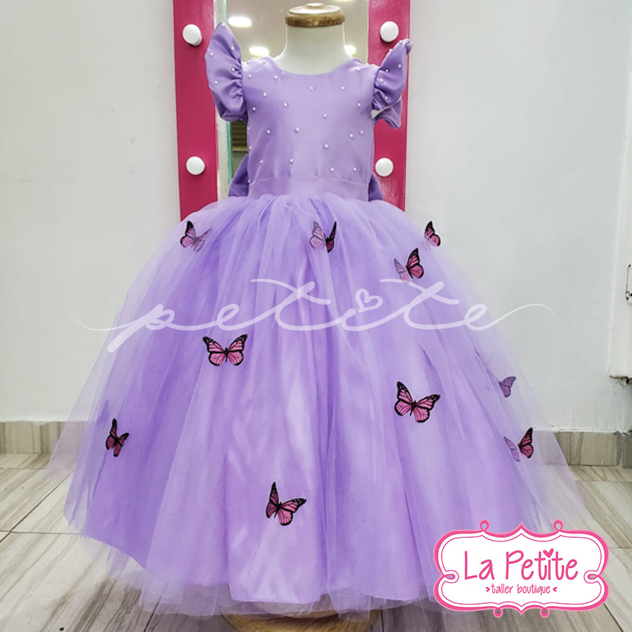 Vestido Mariposas lila