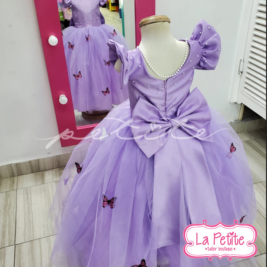 Vestido Mariposas lila