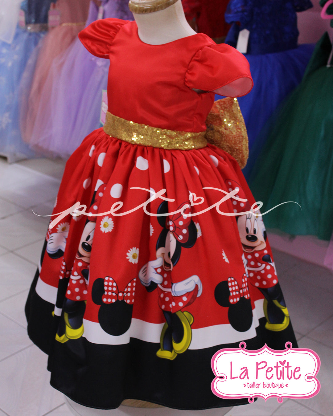 Minnie rojo sublimado