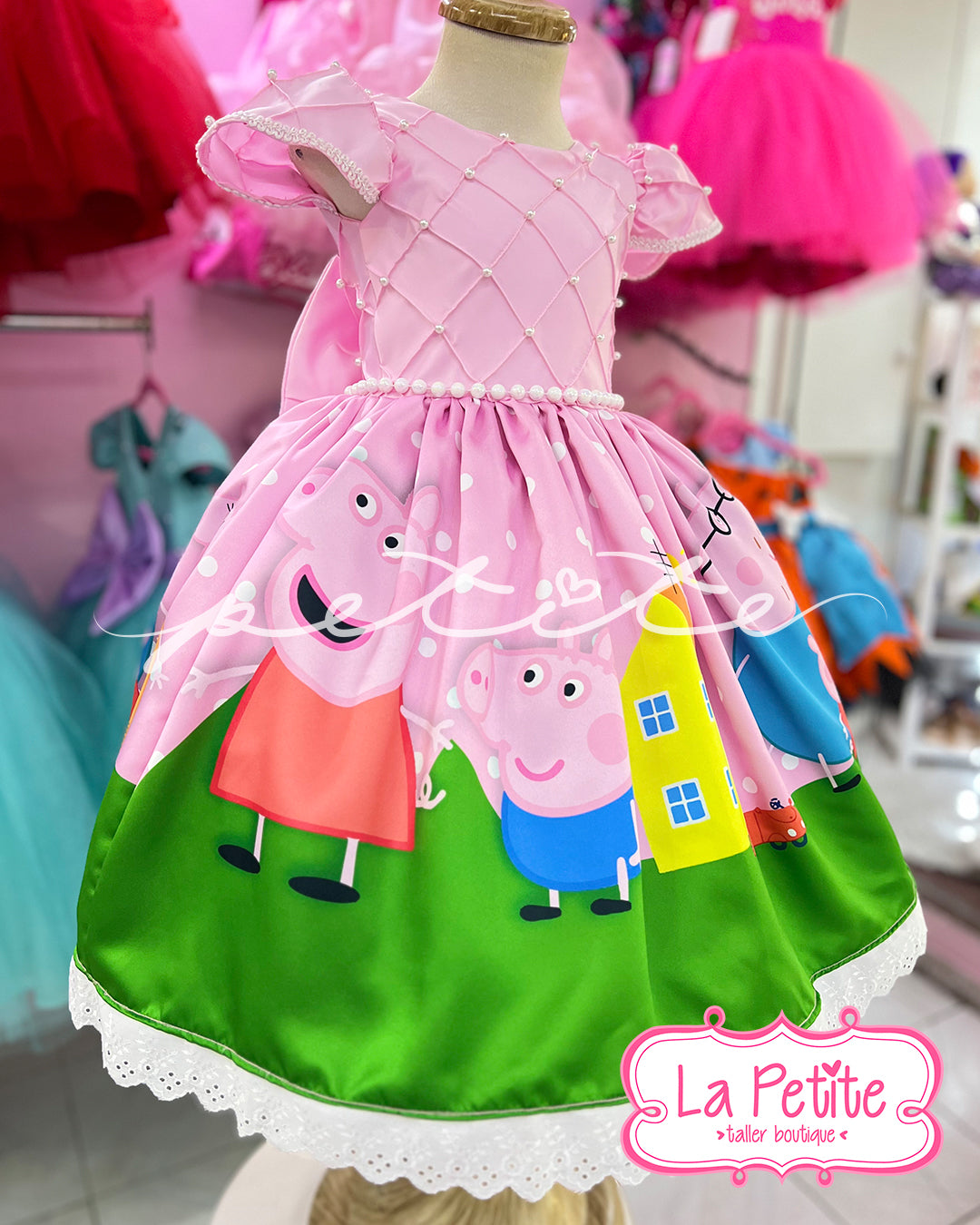 Peppa Pig top aperlado