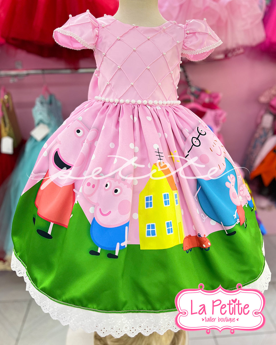 Peppa Pig top aperlado