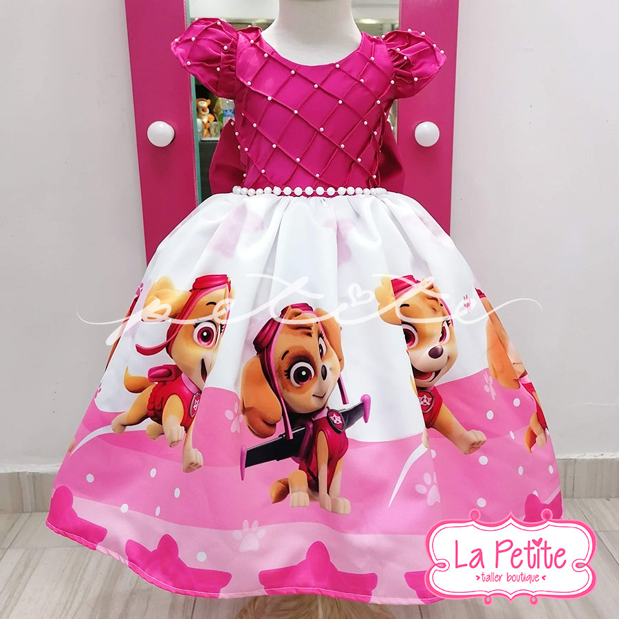 Vestido Skye perlas