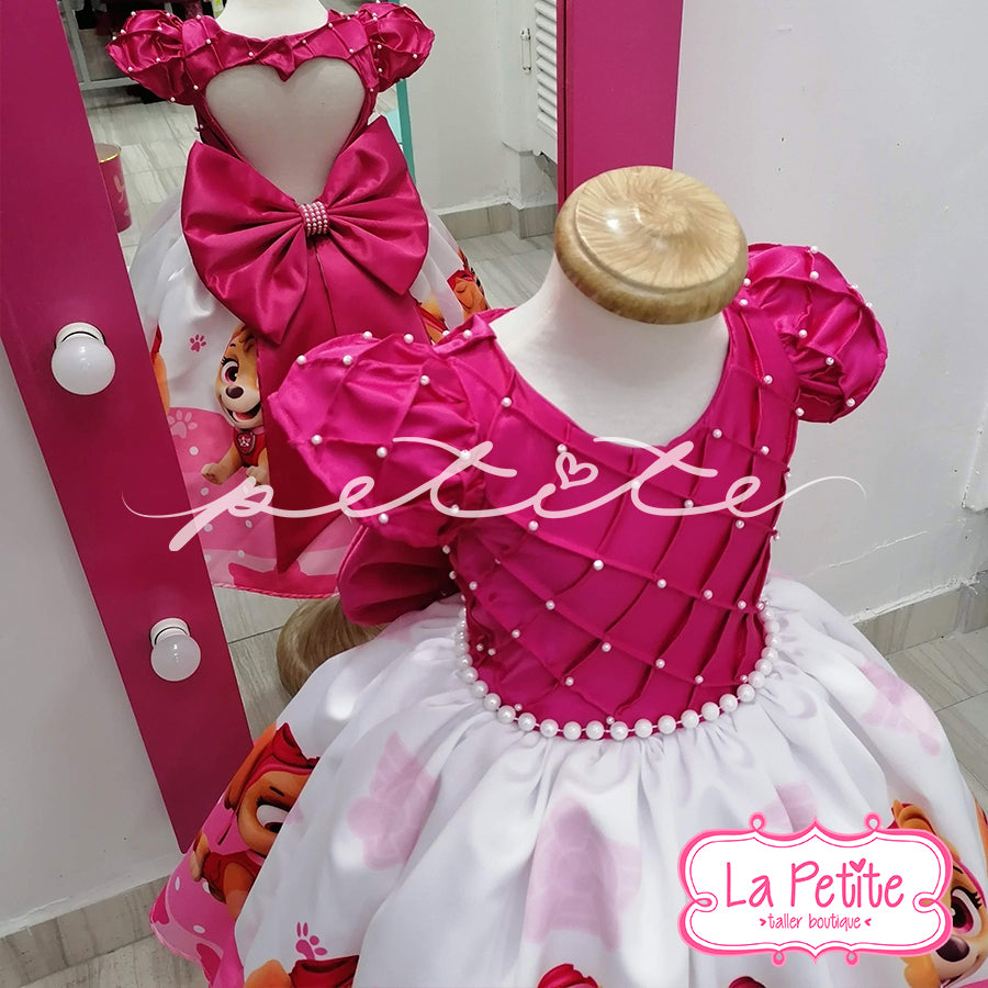 Vestido Skye perlas