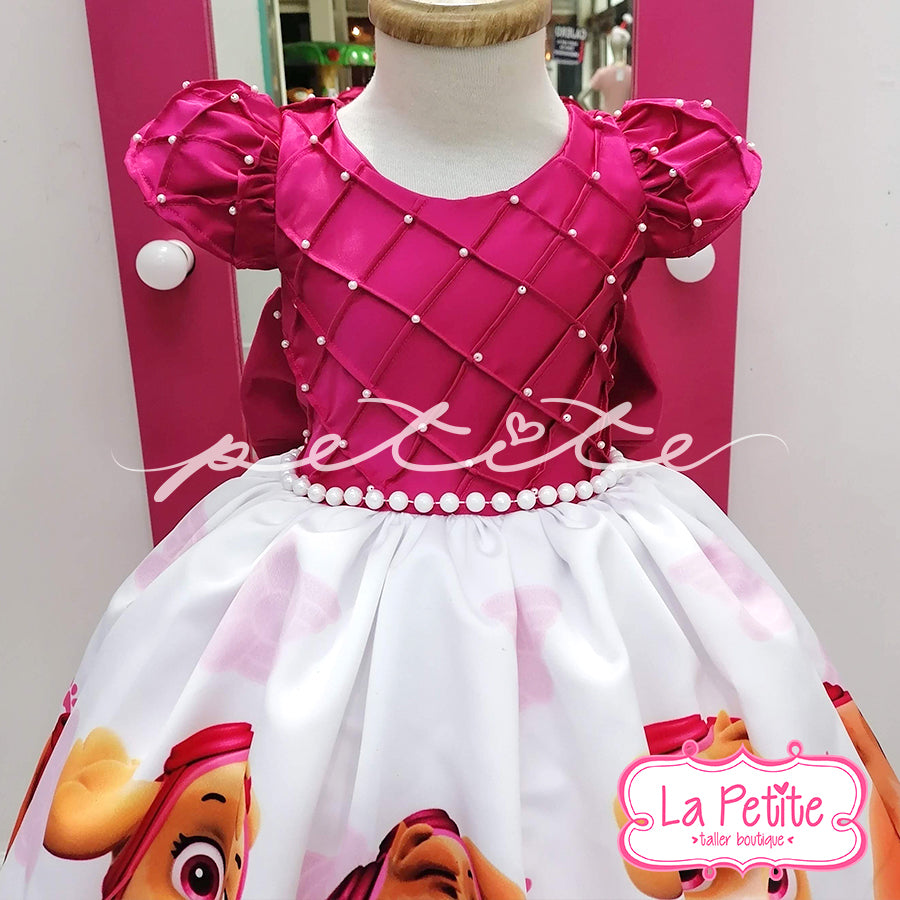 Vestido Skye perlas