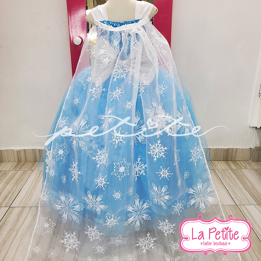 Frozen Vestido glitter azul