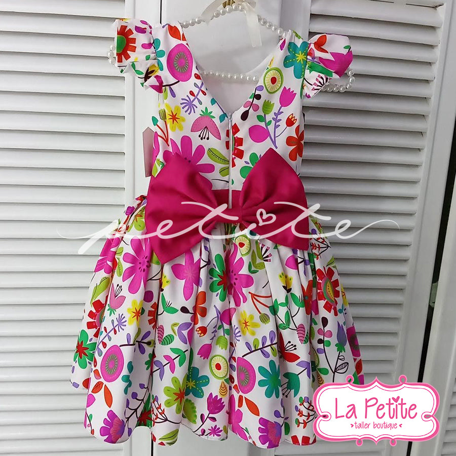 vestido floral blanco