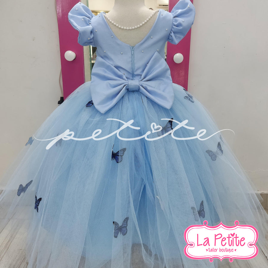 Vestido Mariposas Azul