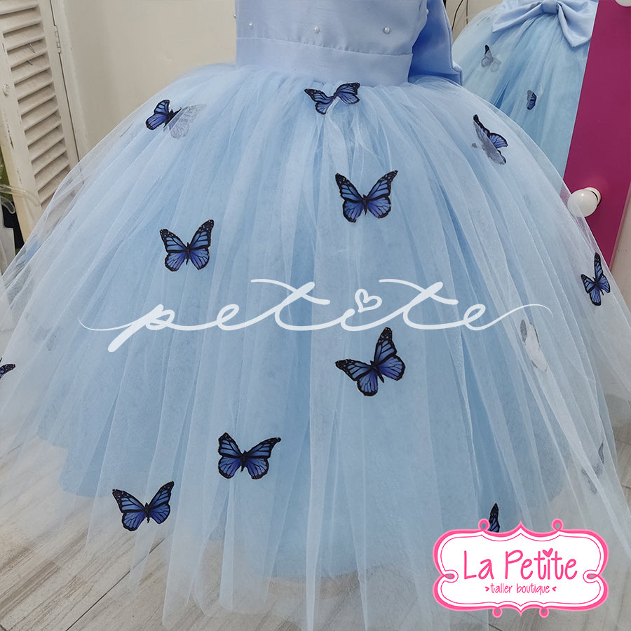 Vestido Mariposas Azul