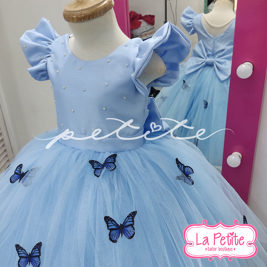 Vestido Mariposas Azul